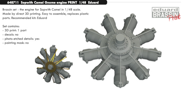 Sopwith Camel Gnome engine (Eduard) E648711
