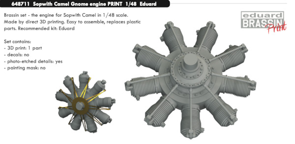 Sopwith Camel Gnome engine (Eduard)  E648711