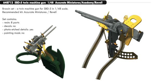 Douglas SBD-5 Dauntless Twin machine gun (Accurate miniatures/Revell) E648712