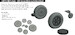 Douglas SBD-5 Dauntless wheels (Accurate miniatures/Revell) E648713