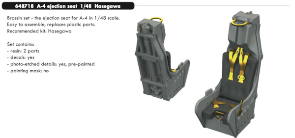 A4 Skyhawk Ejection seats (Hasegawa) E648718