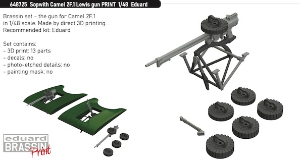 Sopwith Camel 2F1 Lewis machine gun (Eduard)  E648725