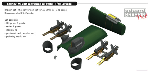 Mil Mi24D Hind D Conversion set (Zvezda) E648730