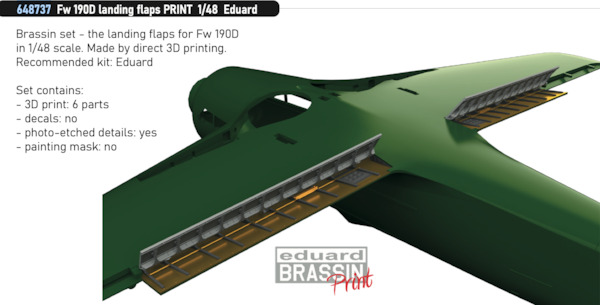 Focke Wulf Fw190D Landing Flaps (Eduard)  E648737