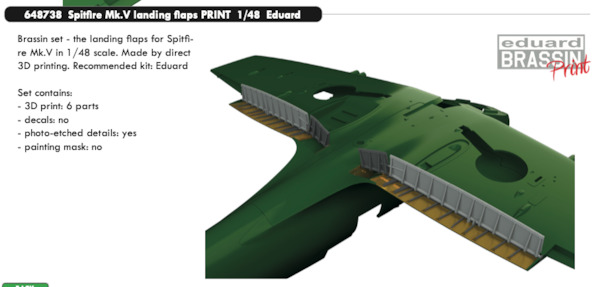 Spitfire MKV Landing Flaps (Eduard)  E648738