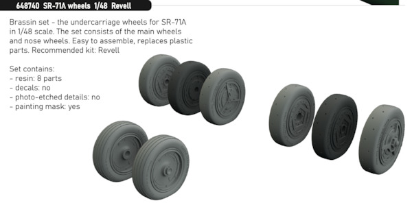SR71A Blackbird Wheels (Revell)  E648740