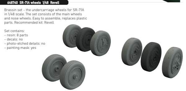 SR71A Blackbird Wheels (Revell) E648740