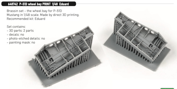 P51D Mustang Wheelbays (Eduard)  E648742