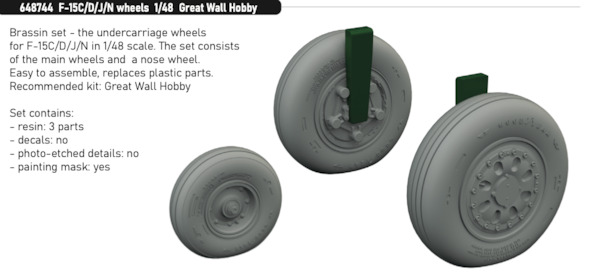 F15C/D/J/N Wheels (Great Wall Hobby) E648744