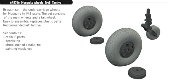Mosquito Wheels (Tamiya) E648746