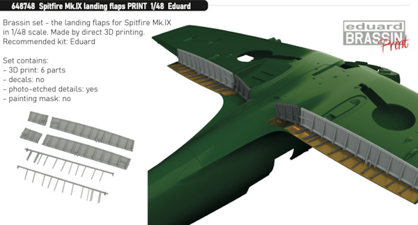 Supermarine Spitfire MKIX Landing Flaps (Eduard)  E648748