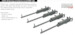 M2 Browning with Handles for Aircraft (4x) E648751