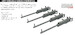 M2 Browning with Handles for Aircraft (4x) E648751