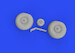 Bristol Beaufighter MKVI Wheels (Tamiya) E648754