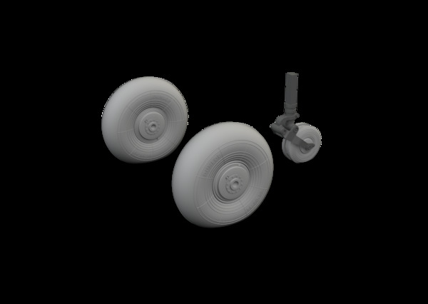 Bristol Beaufighter MKX Wheels (Tamiya) E648755