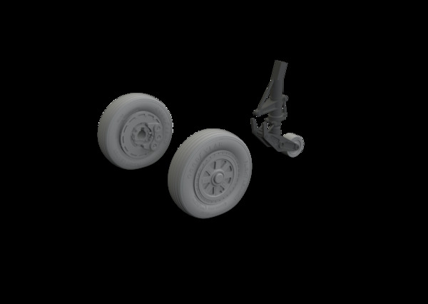 A1H Skyraider Wheels (Tamiya)  E648760