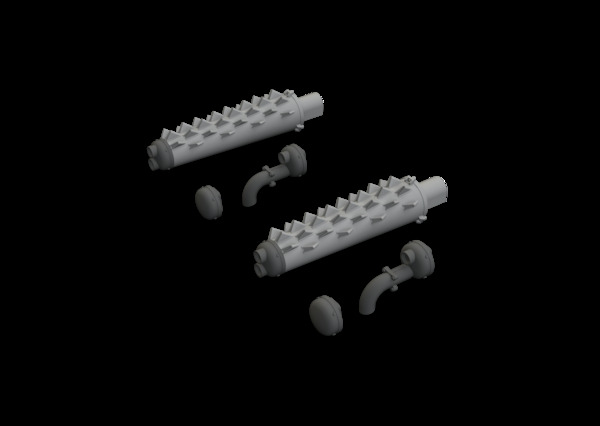 Bristol Beaufighter Exhausts (Hasegawa, Hobby 2000) E648762