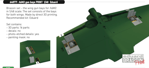 Mitsubishi A6M2 Gun Bays (Eduard) E648771