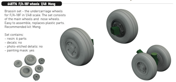 F/A18F Super Hornet wheels (Meng) E648776