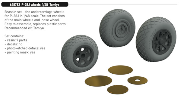 P38J Lightning Wheel (Tamiya)  E648782