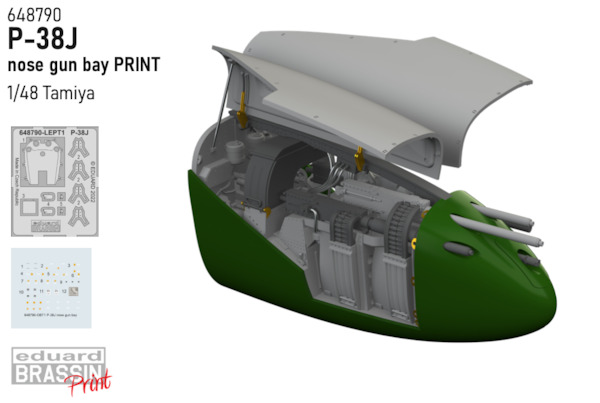 P38J Lightning Nose Gun bay (Tamiya)  E648790