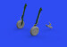 Mitsubishi A6M wheels with smooth tires (Eduard) E648808