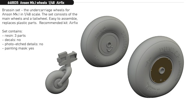 Avro Anson MK1 Wheels (Airfix)  E648835