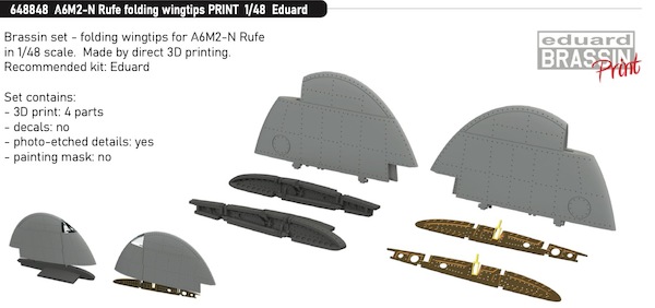 Nakajima A6M2-N Rufe Gun Folding wingtips (Eduard) E648848