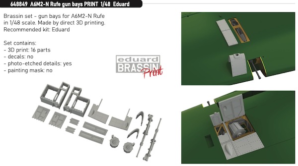 Nakajima A6M2-N Rufe Gun bays (Eduard) E648849