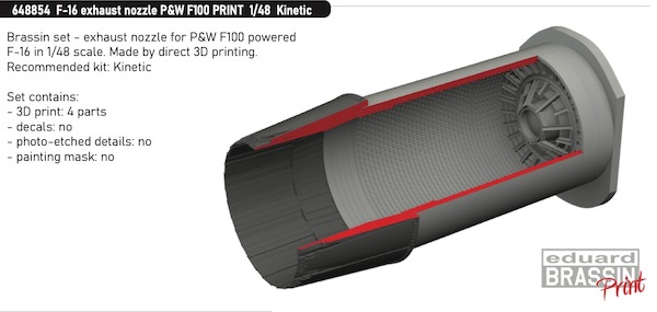 F16 Fighting Falcon P&W F100 Exhaust (Kinetic)  E648854