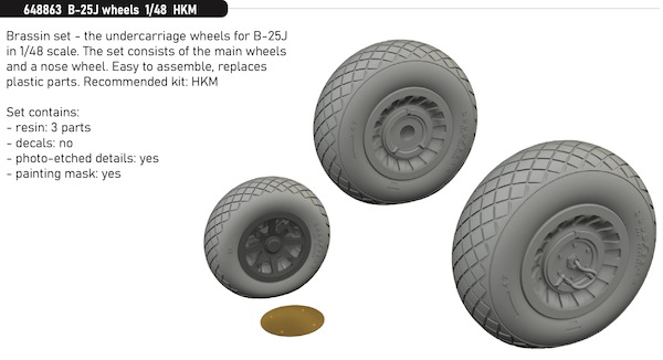 B25J Mitchell Wheels (Hong Kong Models)  E648863