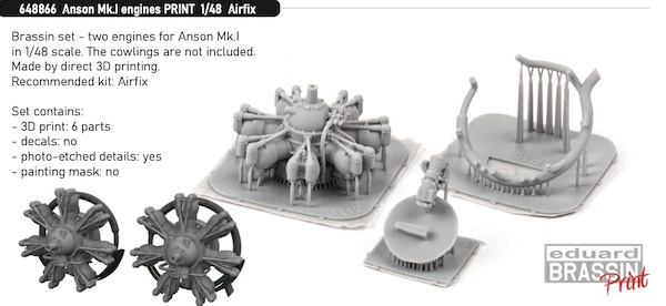 Avro Anson MK1 Engines (Airfix) E648866