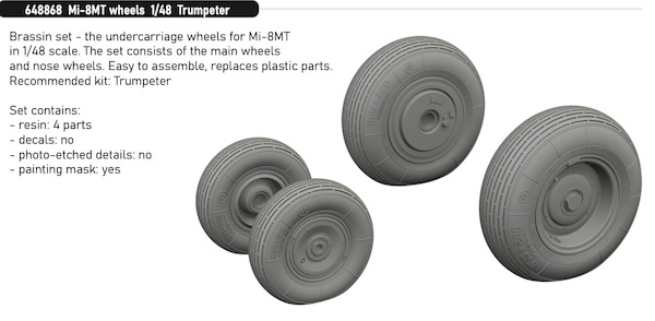 Mil Mi8T Hip Wheels (Trumpeter)  E648868