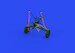 Grumman FM2 Wildcat Undercarriage Legs - Bronze- (Eduard) E648886