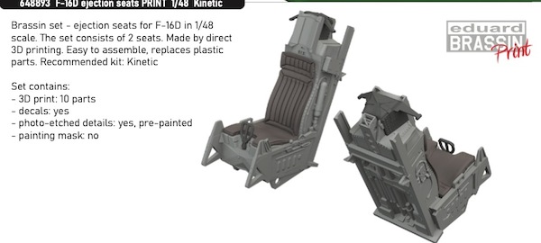 F16D Fighting Falcon ACES II Ejection Seats (Kinetic) E648893