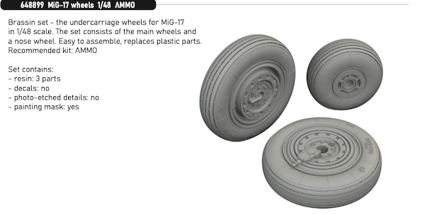 Mikoyan MiG17 Wheels (Ammo-MiG)  E648899