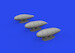 Messerschmitt Bf109K-4 External Fuel Tanks (Eduard) 3 different types E648906