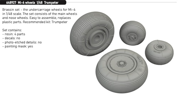 Mil Mi4 wheels (Trumpeter) E648927