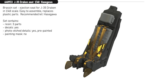 Saab J35 Draken Ejection seat (Hasegawa) E648933