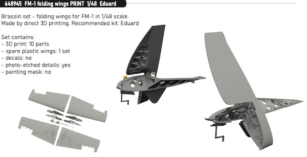 Grumman FM1 Wildcat Folding Wings (Eduard)  E648945