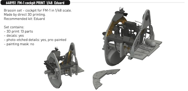 Grumman FM1 Wildcat Cockpit (Eduard)  E648951