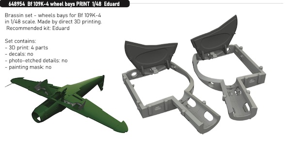 Messerschmitt BF109K-4 Wheelbays (Eduard)  E648954