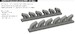 Bell P39 Airacobra  exhaust stacks -Rounded- (Eduard kit) E648959