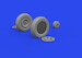 Republic P47D Thunderbolt wheels cross tread (Miniart) E648962