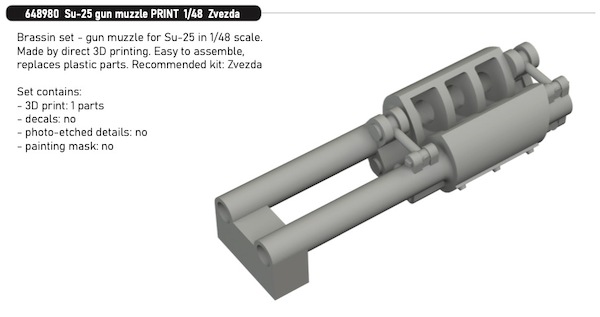 Sukhoi Su25 Frogfoot Gun Musscle (Zvezda) E648980