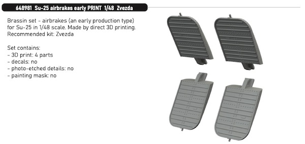 Sukhoi Su25 Frogfoot Airbrakes - early-  (Zvezda)  E648981