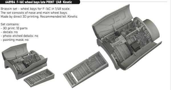 F16C Fighting Falcon Wheel bays - late- (Kinetic) E648984