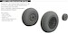 P51B/C Mustang Wheels - Oval tread - (Eduard) E648987