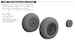 P51B/C Mustang Wheels - Diamond tread 2 - (Eduard) E648990