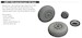 P51B/C Mustang Wheels - Block tread 2 - (Eduard) E648991